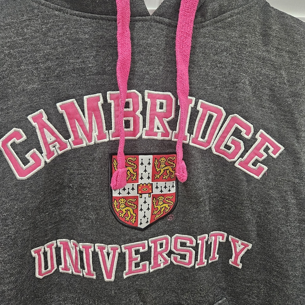 Cambridge University Gray Hoodie, Warm, Size M, Official Merchandise - Picture 4 of 9